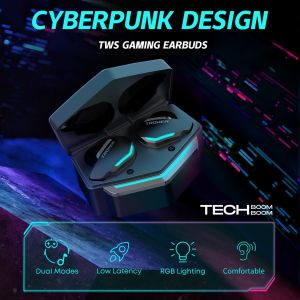 IRGOTECH G30 Wireless Gaming Earbuds TRONER Brand TWS Bluetooth5.0 ATS Low Latency Noise Cancellation RGB Light for PUBG CODM Gaming Earbuds High Base Earbuds Earphone
