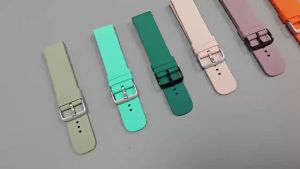22mm Silicone Watch Band for Zeblaze Vibe 8/7/7Pro Stratos 4/3/2 Ultra Straps For Xiaomi Watch S1 S2 S3 S4 Replacement Wristband