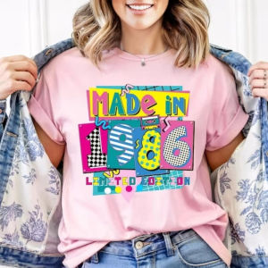 Sanrio | Made in 1986 Limited Edition 40th Birthday Party Shirts Gift Vintage Graphic T-Shirt Commuter All-match Tops Tee Shirt Short
