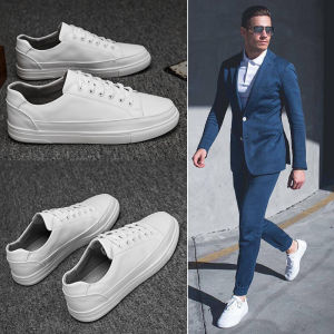 Men's Breathable Luxury White Casual Board Shoes: Pure Cotton Sole Comfortable Sneakers for Spring & Fall