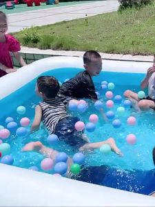 [ใบรับรองจาก SGS]3ชั้น สระน้ำเป่าลม ทนต่อการรั่วไหลปลอดภัยไม่มีกลิ่น สระน้ำครอบครัว สระว่ายน้ำเด็ก สระน้ำ(รุ่นหนาพิเศษ)