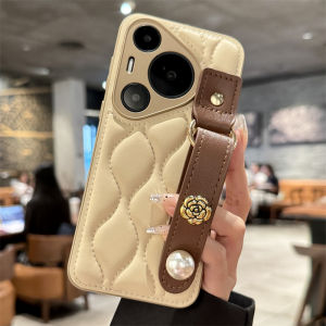 Luxury Floral Leather Phone Case for Huawei Pura70 pro P70 Pro+ P60 P60 pro P50 P40 Womens Style Full Cover Anti-Fall Protection
