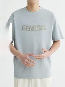 ROMON | Loose Fit Ice Silk Quick Dry Short Sleeve T-Shirt Mens Summer Thin Modern Style Round Neck Casual Top Trendy Clothing