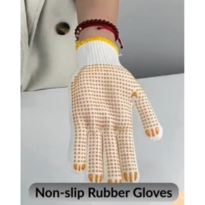 MASTERPAV Hand Glove Non-Slip /Rubber Gloves (1PAIR)