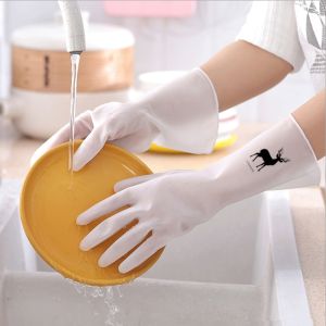 ทำความสะอาดอเนกประสงค์ ถุงมือยาง ถุงมือล้างจาน วัสดุซิลิโคนไม่แตกง่าย มือใช้งานง่าย ความชุ่มชื่นสูง ราคาถูก