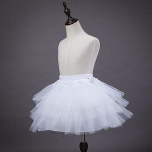 Flower Girls Petticoat Underskirt Cosplay Party Short Dress Jupon Enfant Fille Lolita Ballet Tutu Skirt Enaguas Sottogonna Mini