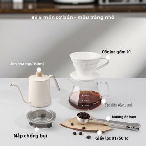 MONGDIO | Bộ Dụng Cụ Pha Cà Phê Ceramic V60