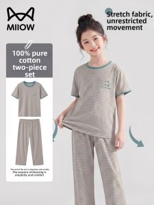 MiiOW | Bộ Đồ Ngủ Bé Gái Cotton
