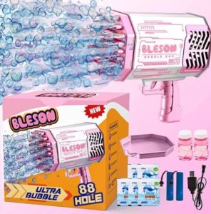 MAINAN PISTOL GELEMBUNG 88 LUBANG PISTOL PEMBUAT GELEMBUNG OTOMATIS DENGAN LAMPU WARNA WARNI PISTOL GELEMBUNG VIRAL LORD BAGY