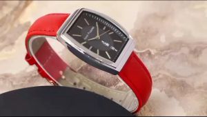 Box Exclusive Jam Tangan Hush Puppies Belimbing Case VA-658HR / Jam Tangan Fashion Wanita Tali Kulit Diameter 3 cm