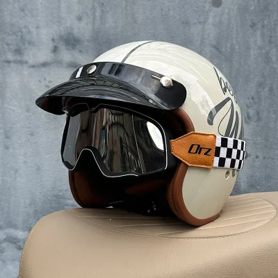 ORZ | Mũ Bảo Hiểm 3/4 Phong Cách Retro Cho Xe Máy Cruiser Và Xe Điện Mùa
