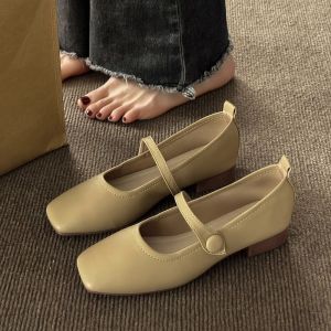 XUJIA | French Style Grandmothers Flat Shoes