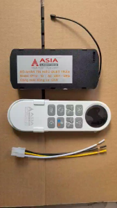 Mạch và điều khiển từ xa quạt trần Asia QT12 QT13 bộ mạch mẫu mới chính hãng bảo hành 2 năm