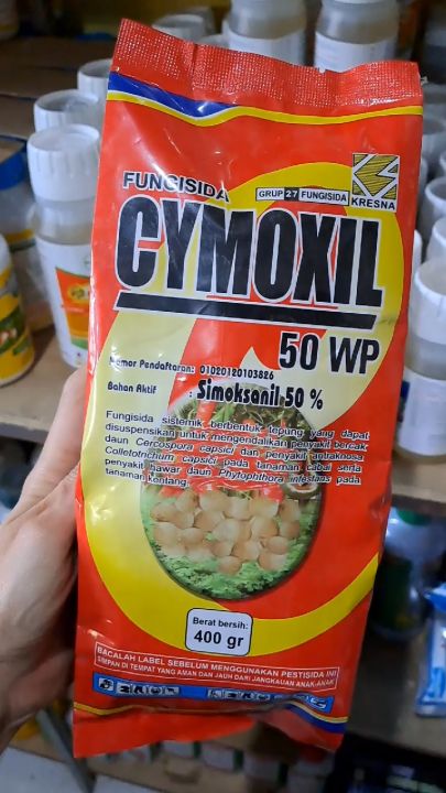 CYMOXIL 50 WP FUNGISIDA PENGENDALI PENYAKIT CABAI DAN KENTANG 400 GRAM // SIMOKSIL FUNGISIDA