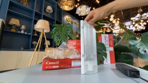 Đèn chống ẩm nhà tắm vệ sinh SUNMAX SLW7046/10W chống hơi nước tích hợp sẵn đèn led công suất 10W