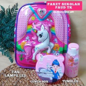 Tas ransel anak unicorn kudaponi berhadiah banyak bonusnya
