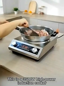AIODIY Concave Surface Induction Cooker Wok High-Power 3500W Household NEW Small Stove Waterproof Multifunctional Multipurpose