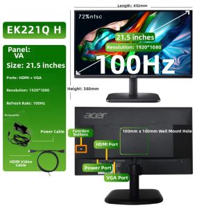 Acer | High Resolution 144Hz Refresh Rate Desktop Monitor 23.8 Inches
