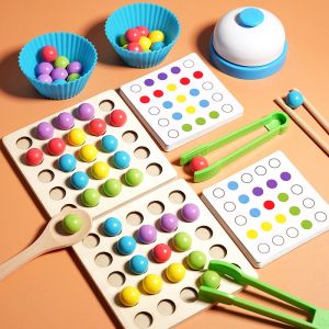 Đồ Chơi Hạt Kẹp Gỗ Montessori Dành Cho Trẻ Em - Phân Loại Màu Sắc Phù Hợp Đào Tạo Kỹ Năng Vận Động Tinh Tế Trò Chơi Học Tập Giáo Dục Sớm