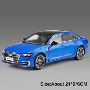 MAKEDA | 1:24 RS7 A6L Model Miniature Toy Cars Alloy Diecast Sound Light Shock Absorption Pull Back Doors Opened Ornament Vehicle Models