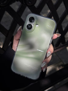 Unliplan Original Design Gradient Green Couple Style Double Layer IMd Phone Case for Apple 17/16 Iphone 15 pro Max New Korean Ins High-End Protection Anti-Fall Shell