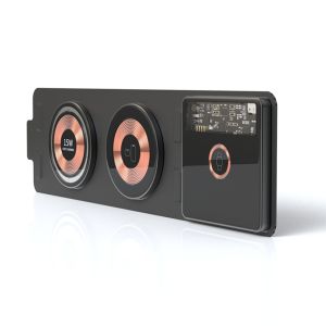 พับโปร่งใสแม่เหล็ก Qi Wireless Charger Pad สำหรับ Apple Watch 8 7 SE 6 5 4 iPhone 16 15 14 13 12 11 Pro Max XS XR AirPods 15W Fast Wireless Charging