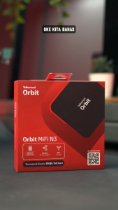 Telkomsel Orbit Modem MiFi N3 Orbit N3 HKM M23 Free 25GB 30Hari 3000Mah Versi Bypass All Operator