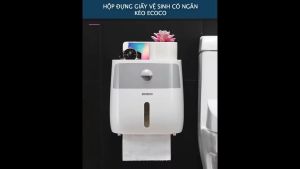 Hộp đựng giấy vệ sinh nhà tắm ecoco hàng chính hãng hộp đựng giấy ecoco Đồ dùng phòng tắm Hộp đựng Giấy Vệ Sinh ECOCO Cao cấp 2 tầng hộp đựng giấy vệ sinh 2 tầng với thiết kế rễ sử dụng được nhiều người tin dùng BH 6 THÁNG
