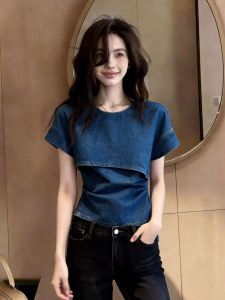 Creative French Style Slimming Waist-Shaping Womens Blouse