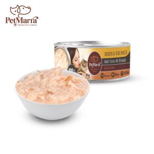 PetMarra Choice Cuts Adult Cat Wet Food Can Ages 1 Year and Up Tuna and Salmon Flavor 85g BUNDLE OF 12 cats pet foods