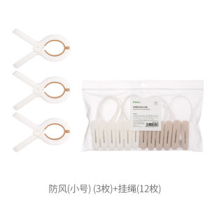 Fasola Hook Clip Holder Clothes Pin Windproof Socks Drying Plastic Household Clothes Towel Storage