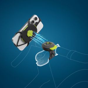 Bone Integrated Handlebar Bike Mount Phone Holder Shock Absorbing Magnetic Suction Quick Release Stable for Road And Mountain Bikes