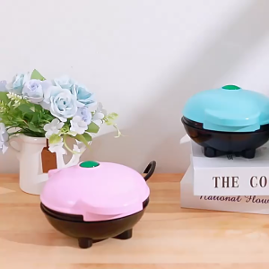 SG【READY STOCK】Mini Waffle Maker Non-stick baking sheet Sandwich Breakfast Maker Household Children Mini Baking Bread Cake Oven Breakfast Making