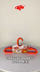 KH Gantungan Baju Dora Mini 12 Pcs Plastik Hanger