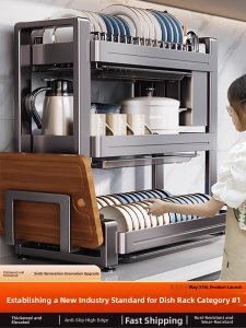 B&W | Kitchen Multi-functional Dish Drying Rack
