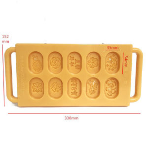Commercial Traditional Hand-Pressed Mung Bean Cake Mold Square Plastic