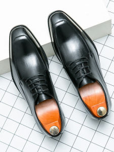 Bridal Groom Formal Dress Shoes Brown