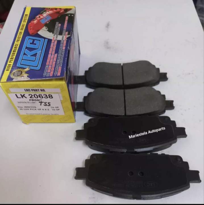 BRAKE PAD TOYOTA INNOVA 2016 UP LKC BRAND Lazada PH
