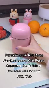 COD LUCOG Alat Peras Juicer Jus Manual Pemisah Telor Jeruk Lemon Citrus Orange Multifungsi pink