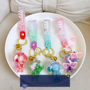 Móc Khóa chứa đầy dầu Acrylic dạ quang Phi Hành Gia đẹp dễ thương