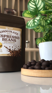 Chocolate-Coated Espresso Beans 75g - CACAO CULTURE - Crunchy Coffee Chocolate Snack