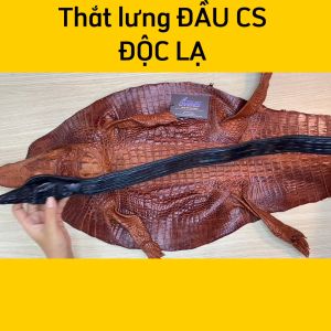 [FREE SHIP] Siêu Phẩm Thắt Lưng Da Cá Sấu Có Đầu BAO ĐẸP!