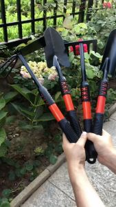 Dụng Cụ Làm Vườn 4 Món Loại 1 Tặng Găng Tay 43cm Thép Sơn Tĩnh Điện Tay Cầm Silicon Chống Gỉ