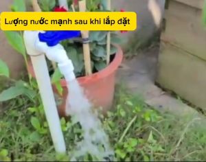 Vòi nước nhựa có đầu gắn được ống mềm hoặc dây máy giặt xả nước mạnh