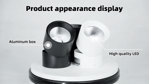 3 Colors LED Downlight Spotlight Ceiling Light Surface Mounted Foldable Downlight For Living Room Bedroom Home Lighting
