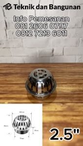 Sargot Talang Roof Drainer Anti Bocor Saluran Pembuangan Air Atap Hujan Stainless Steel 304