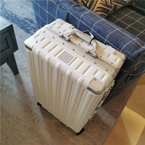 Japan PC Aluminum Frame Luggage Hinomoto Mute Wheel Trolley Case 28 Luggage Case 20 Boarding Case 26-Inch Men and Women