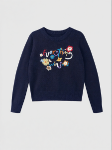 S&W | Embroidered Pullover Sweater Women