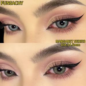 FUNSACHY 1Pair Gray Colored Contact Lenses for Eyes Natural Brown Soft Lens Yearly Cosmetic Blue Color Lenses Makeup Accessories