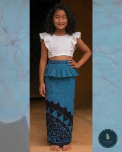 Blue Batik Traditional Lama Saree for small girls 2026 | Lanka Styles |Size L